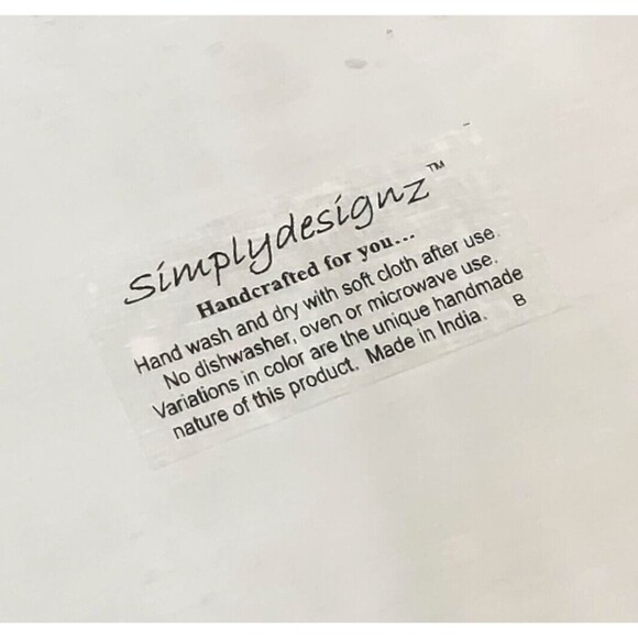 Simplydesignz  Bodoni Collection Handcrafted Aluminum Turquoise enamel 14" Sq - Picture 6 of 7